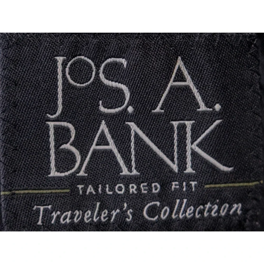 Jos. A. Bank Traveler's Blazer Sport Coat Sz 39R Wool Two Button Gray Jacket